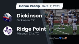 Recap: Dickinson  vs. Ridge Point  2021