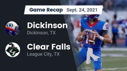 Recap: Dickinson  vs. Clear Falls  2021