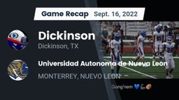 Recap: Dickinson  vs. Universidad Autonoma de Nueva Leon 2022