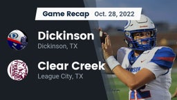 Recap: Dickinson  vs. Clear Creek  2022