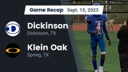 Recap: Dickinson  vs. Klein Oak  2023