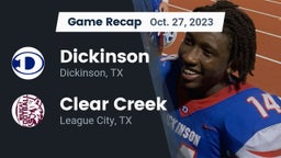 Recap: Dickinson  vs. Clear Creek  2023