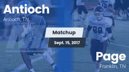 Matchup: Antioch  vs. Page  2017