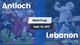 Matchup: Antioch  vs. Lebanon  2017