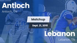 Matchup: Antioch  vs. Lebanon  2018