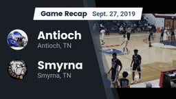 Recap: Antioch  vs. Smyrna  2019