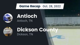 Recap: Antioch  vs. Dickson County  2022