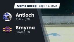Recap: Antioch  vs. Smyrna  2022