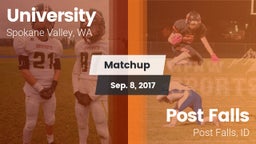 Matchup: University High vs. Post Falls  2017