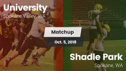 Matchup: University High vs. Shadle Park  2018