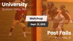 Matchup: University High vs. Post Falls  2019