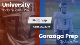 Matchup: University High vs. Gonzaga Prep  2019