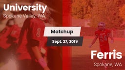 Matchup: University High vs. Ferris  2019