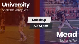 Matchup: University High vs. Mead  2019
