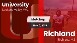 Matchup: University High vs. Richland  2019