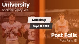 Matchup: University High vs. Post Falls  2020