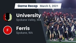 Recap: University  vs. Ferris  2021