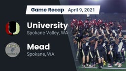 Recap: University  vs. Mead  2021