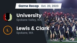 Recap: University  vs. Lewis & Clark  2023