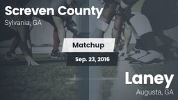 Matchup: Screven County High vs. Laney  2016