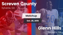 Matchup: Screven County High vs. Glenn Hills  2016