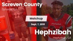 Matchup: Screven County High vs. Hephzibah  2018