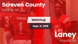 Matchup: Screven County High vs. Laney  2018