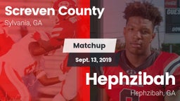 Matchup: Screven County High vs. Hephzibah  2019