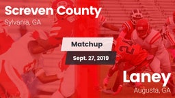 Matchup: Screven County High vs. Laney  2019