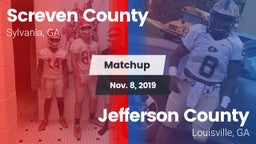 Matchup: Screven County High vs. Jefferson County  2019