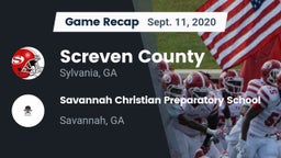 Recap: Screven County  vs. Savannah Christian Preparatory School 2020