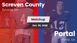 Matchup: Screven County High vs. Portal  2020