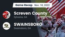 Recap: Screven County  vs. SWAINSBORO  2022