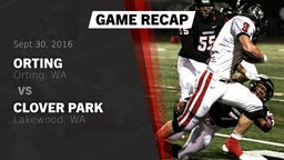 Recap: Orting  vs. Clover Park  2016