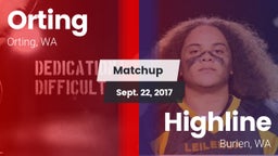 Matchup: Orting  vs. Highline  2017