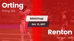 Matchup: Orting  vs. Renton   2017