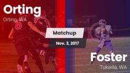 Matchup: Orting  vs. Foster  2017