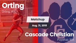 Matchup: Orting  vs. Cascade Christian  2018