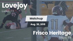Matchup: Lovejoy  vs. Frisco Heritage  2018