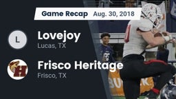 Recap: Lovejoy  vs. Frisco Heritage  2018