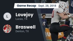 Recap: Lovejoy  vs. Braswell  2018
