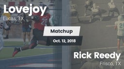 Matchup: Lovejoy  vs. Rick Reedy  2018