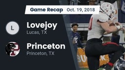 Recap: Lovejoy  vs. Princeton  2018