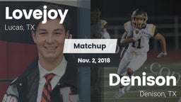 Matchup: Lovejoy  vs. Denison  2018
