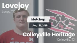 Matchup: Lovejoy  vs. Colleyville Heritage  2019
