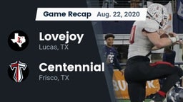 Recap: Lovejoy  vs. Centennial  2020