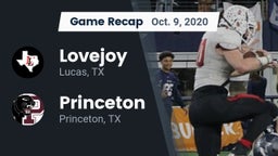 Recap: Lovejoy  vs. Princeton  2020