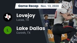 Recap: Lovejoy  vs. Lake Dallas  2020