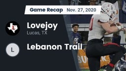 Recap: Lovejoy  vs. Lebanon Trail 2020