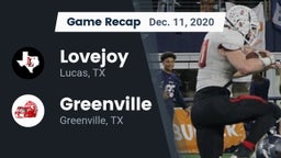 Recap: Lovejoy  vs. Greenville  2020